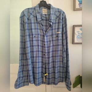 Blue Plaid Men's Shirt